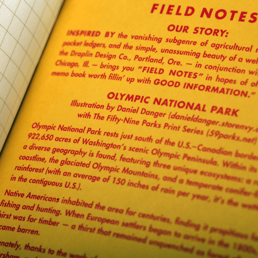Field Notes - National Park Series - Summer 2019 Quarterly Edition Field Notes Brand Books - Blank Notebooks & Journals