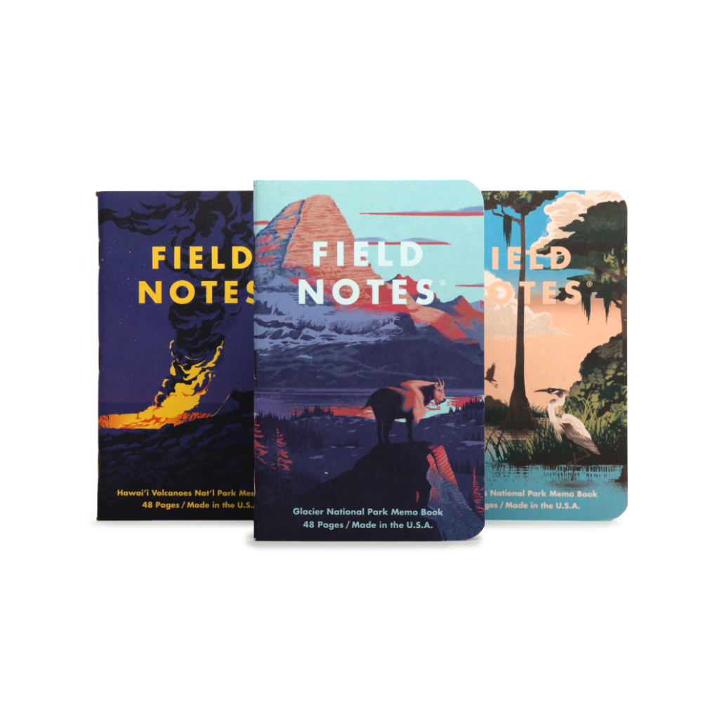 SERIES A - Yosemite, Acadia, Zion Field Notes - National Park Series - Summer 2019 Quarterly Edition Field Notes Brand Books - Blank Notebooks & Journals