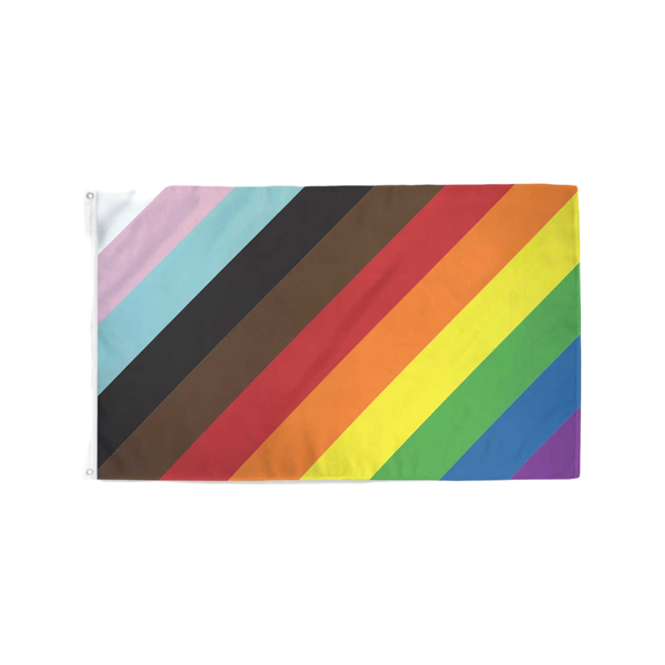 11 Strip DIagonal Pride Flag Flags For Good Home - Wall & Mantle - Flags