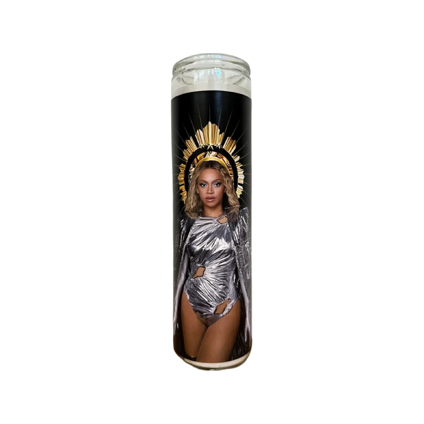 Beyonce Renaissance Prayer Candle Flaming Feminist Home - Candles