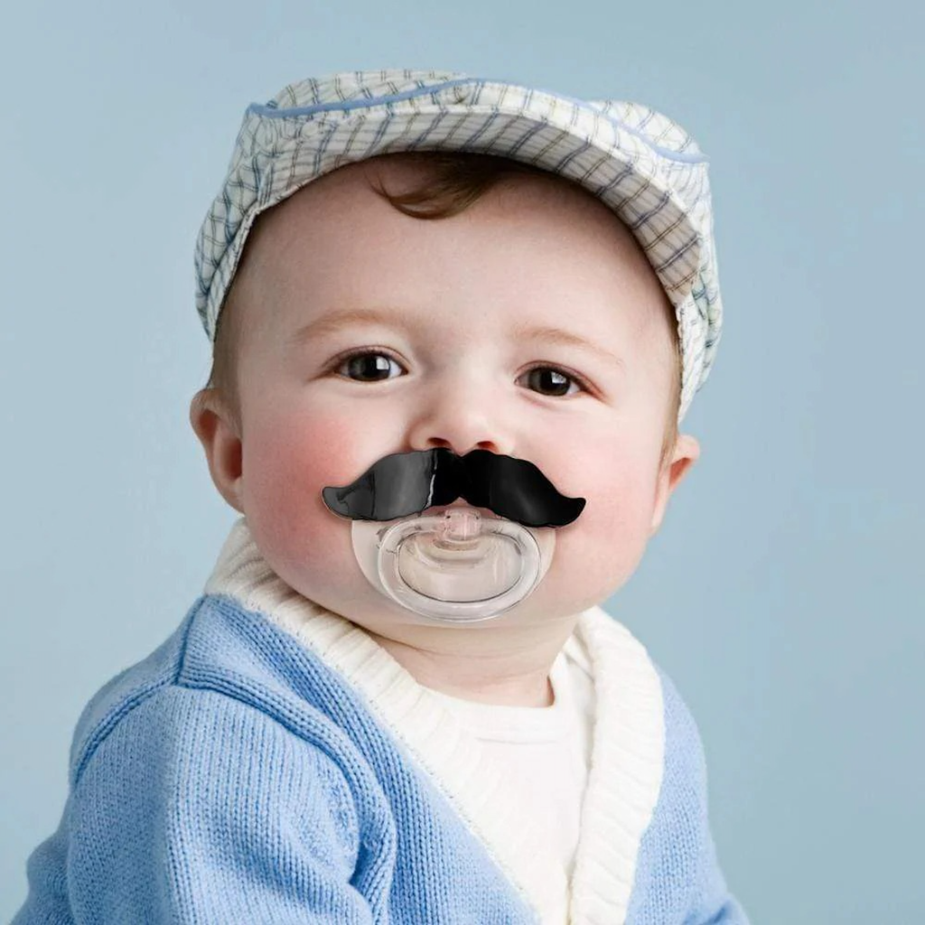 Chill Baby Mustache Pacifier from Fred & Friends – Urban General Store