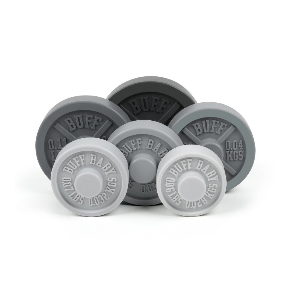 Buff Baby Weight Plate Stacking Toy And Teether Fred & Friends Baby & Toddler - Baby Toys & Activity Equipment