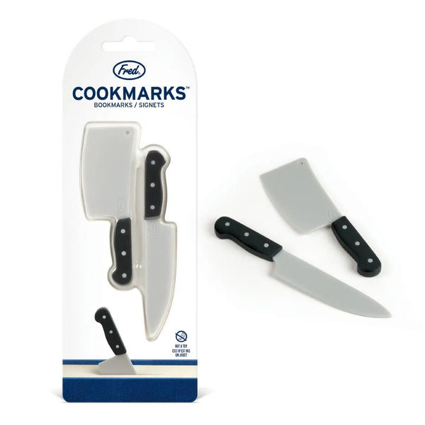 Chef Knife Cookmarks Bookmark Set Fred & Friends Books - Bookmarks