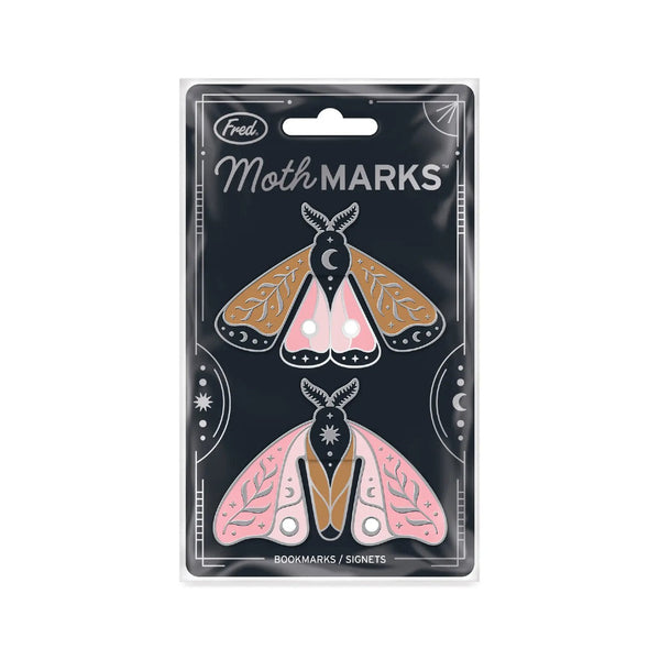 Moth Marks Celestial Moths Bookmark Set Fred & Friends Books