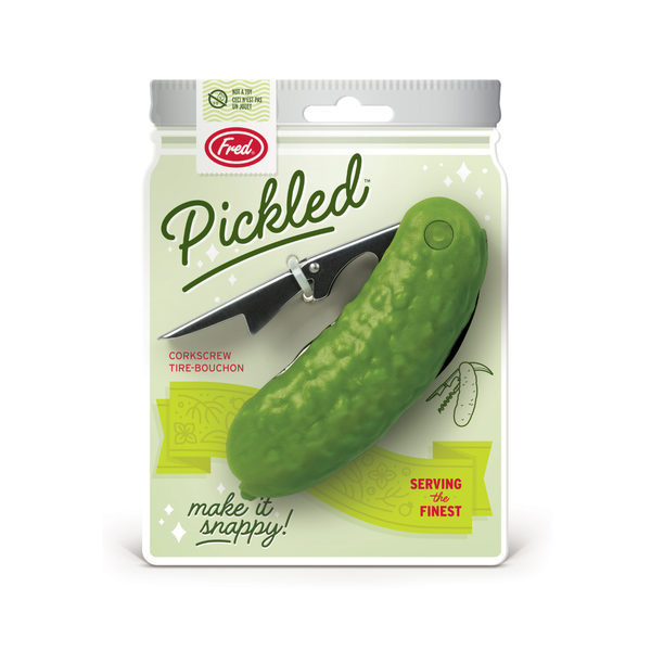 Pickled Pickle Cork Screw Fred & Friends Home - Barware - Bottle Openers & Corkscrews
