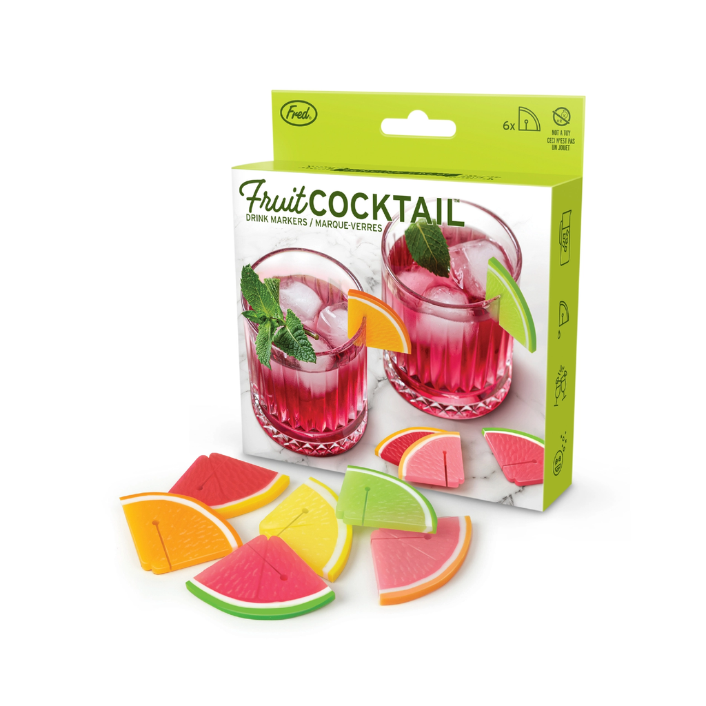 Fruit Cocktail Drink Markers Fred & Friends Home - Barware - Drink Markers & Wine Glass Charms