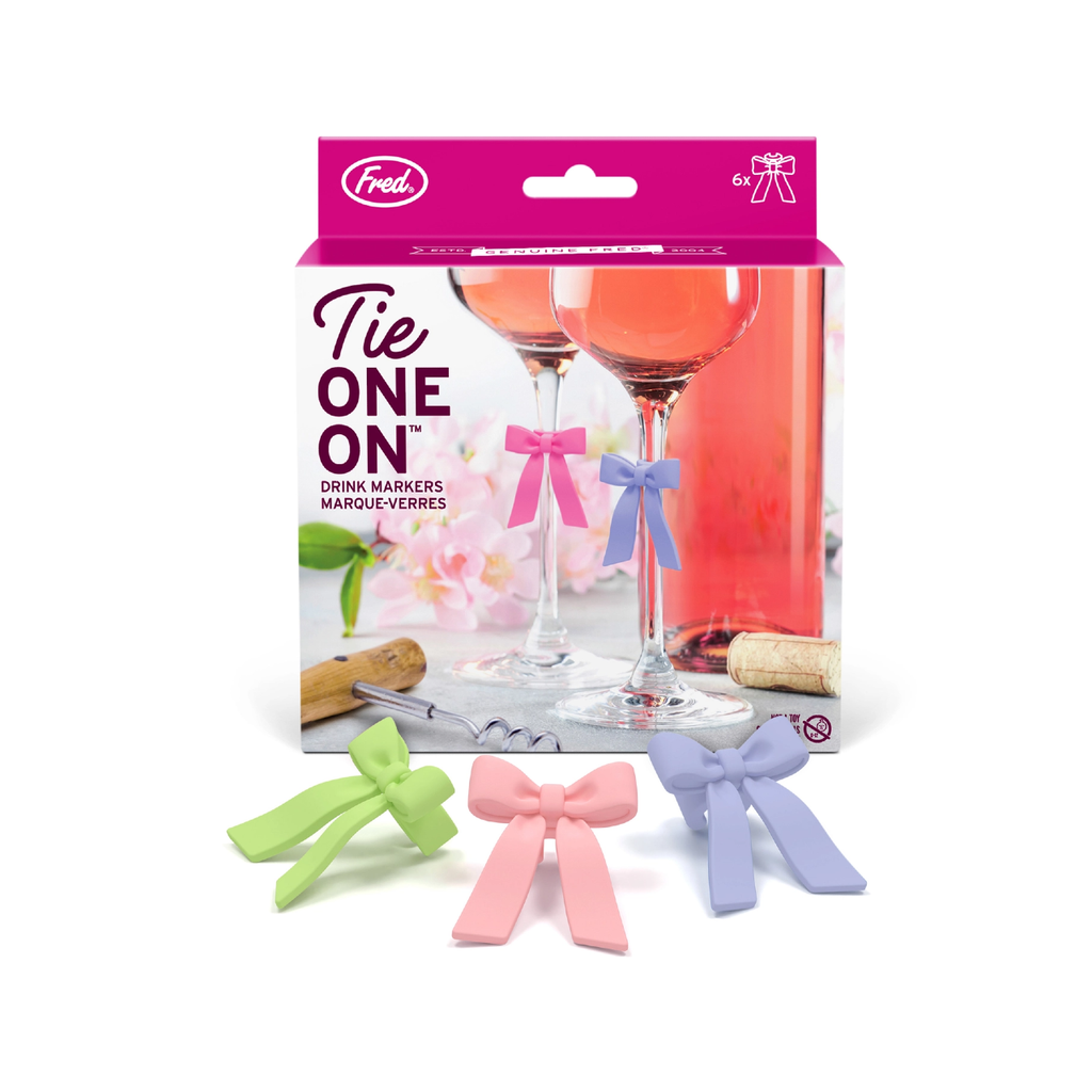 Tie One On Drink Markers Fred & Friends Home - Barware - Drink Markers & Wine Glass Charms