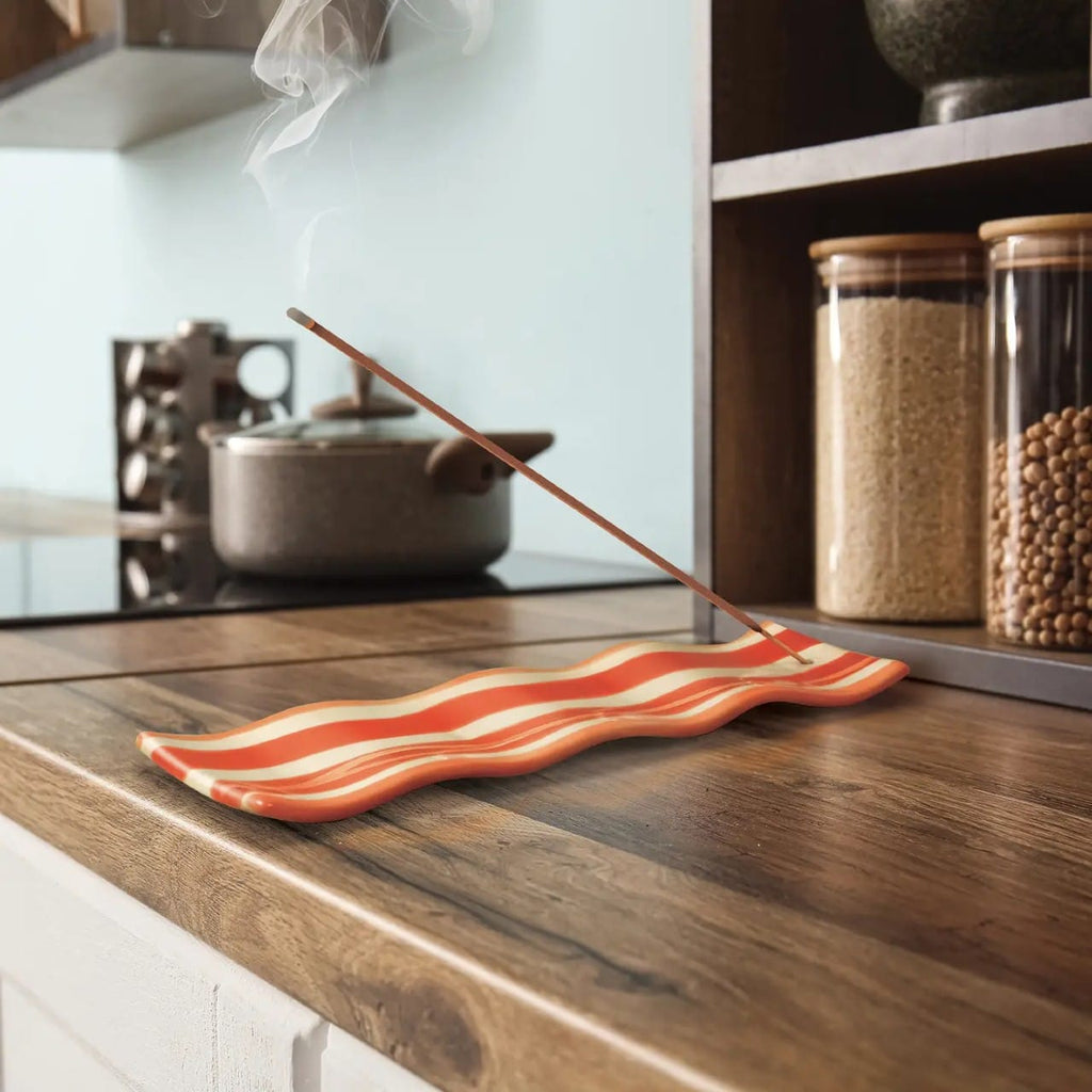 Smoke Show Bacon Ceramic Incense Holder Fred & Friends Home - Candles - Incense, Diffusers, Air Fresheners & Room Sprays
