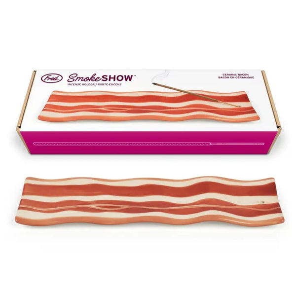 Smoke Show Bacon Ceramic Incense Holder Fred & Friends Home - Candles - Incense, Diffusers, Air Fresheners & Room Sprays