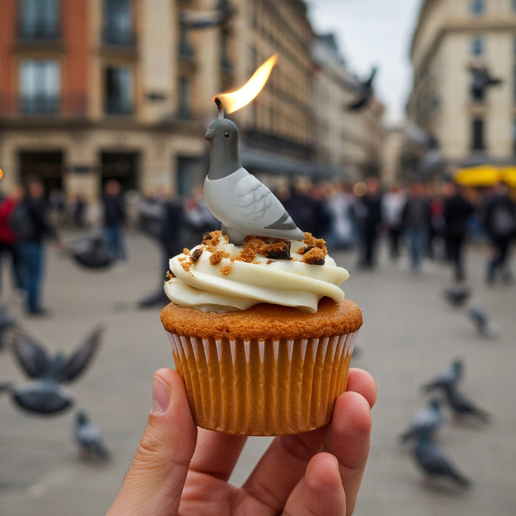 Flock Party Pigeon Candles - Set of 4 Fred & Friends Home - Candles - Sparklers & Birthday Candles