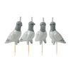 Flock Party Pigeon Candles - Set of 4 Fred & Friends Home - Candles - Sparklers & Birthday Candles