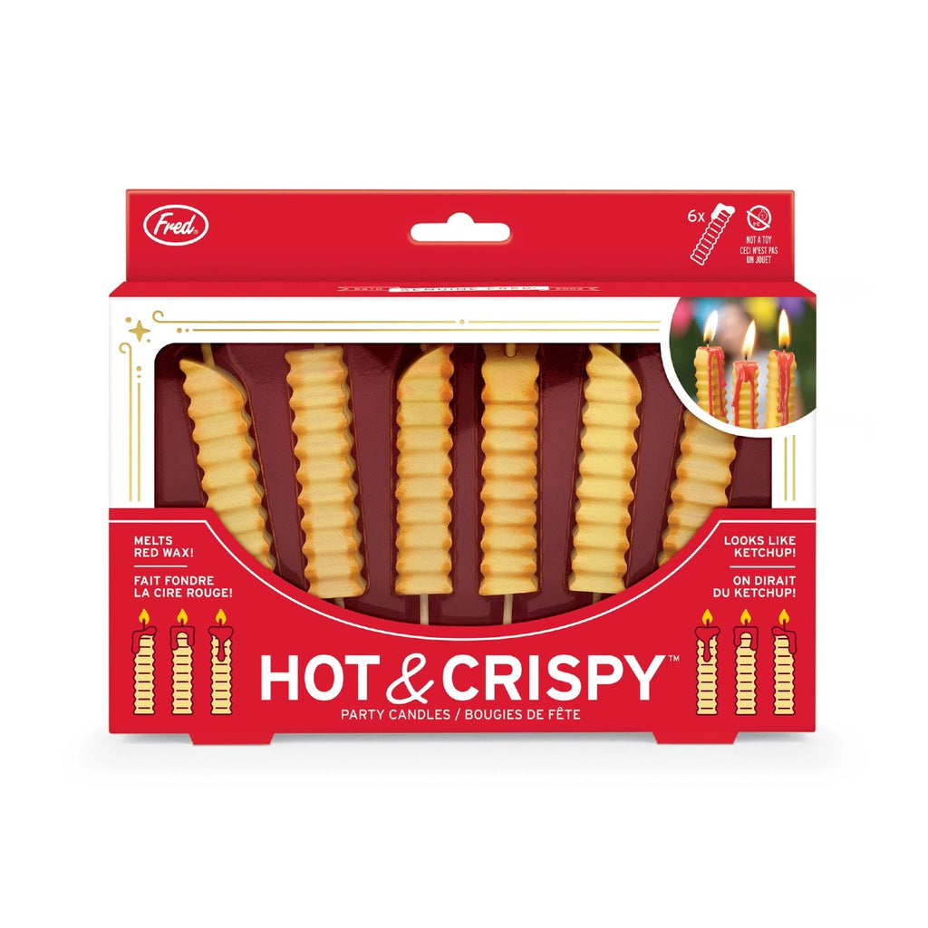 Hot & Crispy French Fry Candles - Set Of 6 Fred & Friends Home - Candles - Sparklers & Birthday Candles