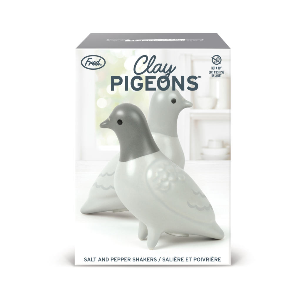 Clay Pigeons Salt and Pepper Shaker Set Fred & Friends Home - Kitchen & Dining