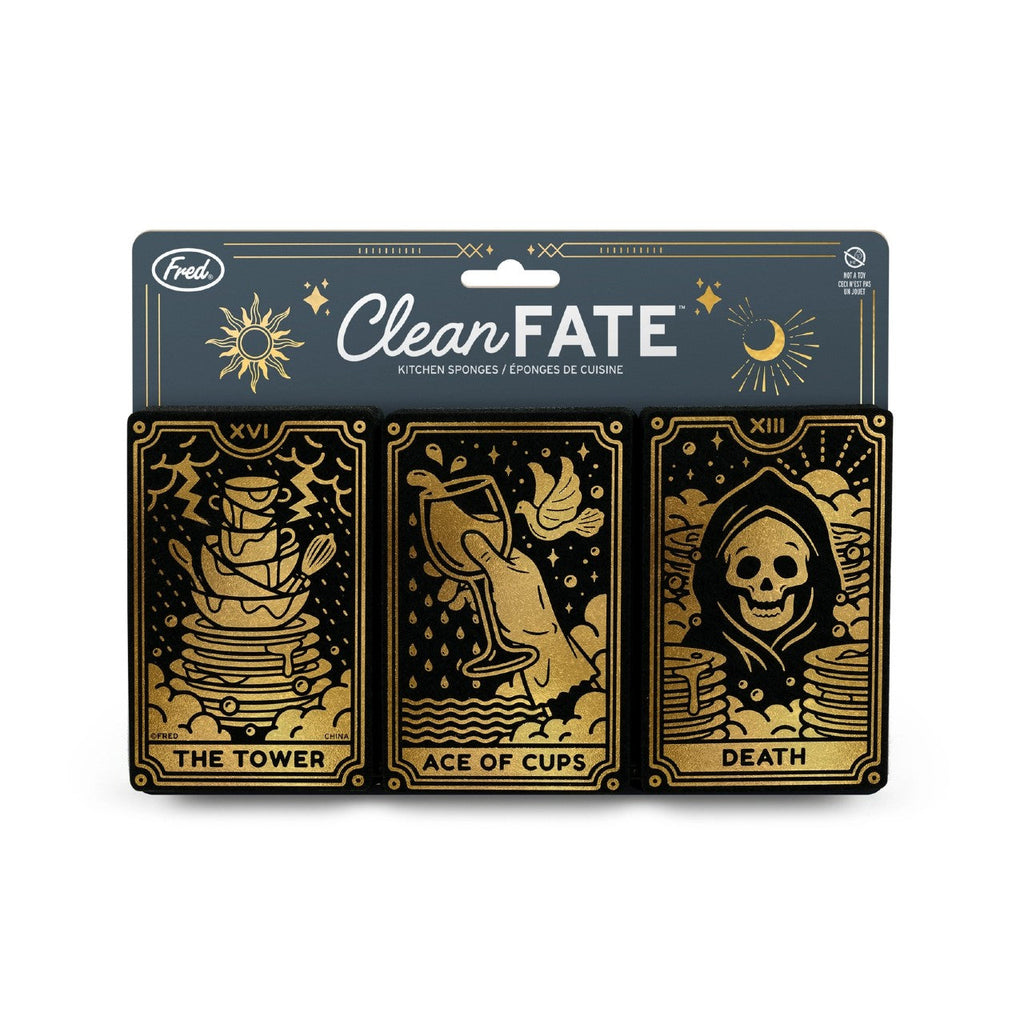Clean Fate Tarot Card Designs Metallic Sponge Set Fred & Friends Home - Kitchen & Dining - Sponges & Cleaning Cloths