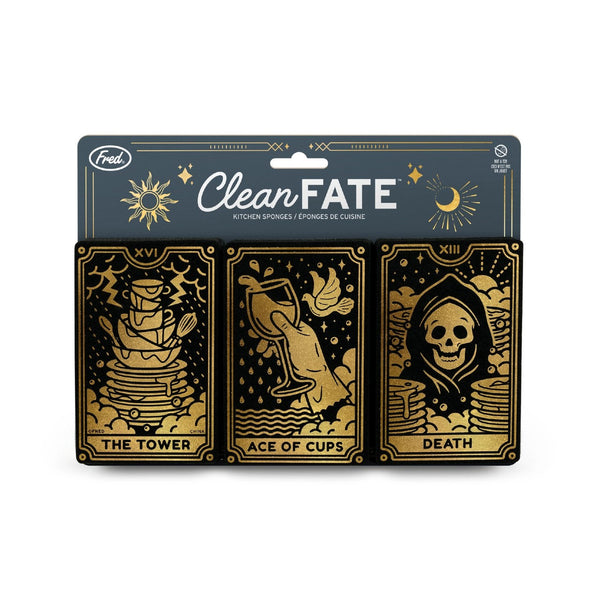 Clean Fate Tarot Card Designs Metallic Sponge Set Fred & Friends Home - Kitchen & Dining - Sponges & Cleaning Cloths