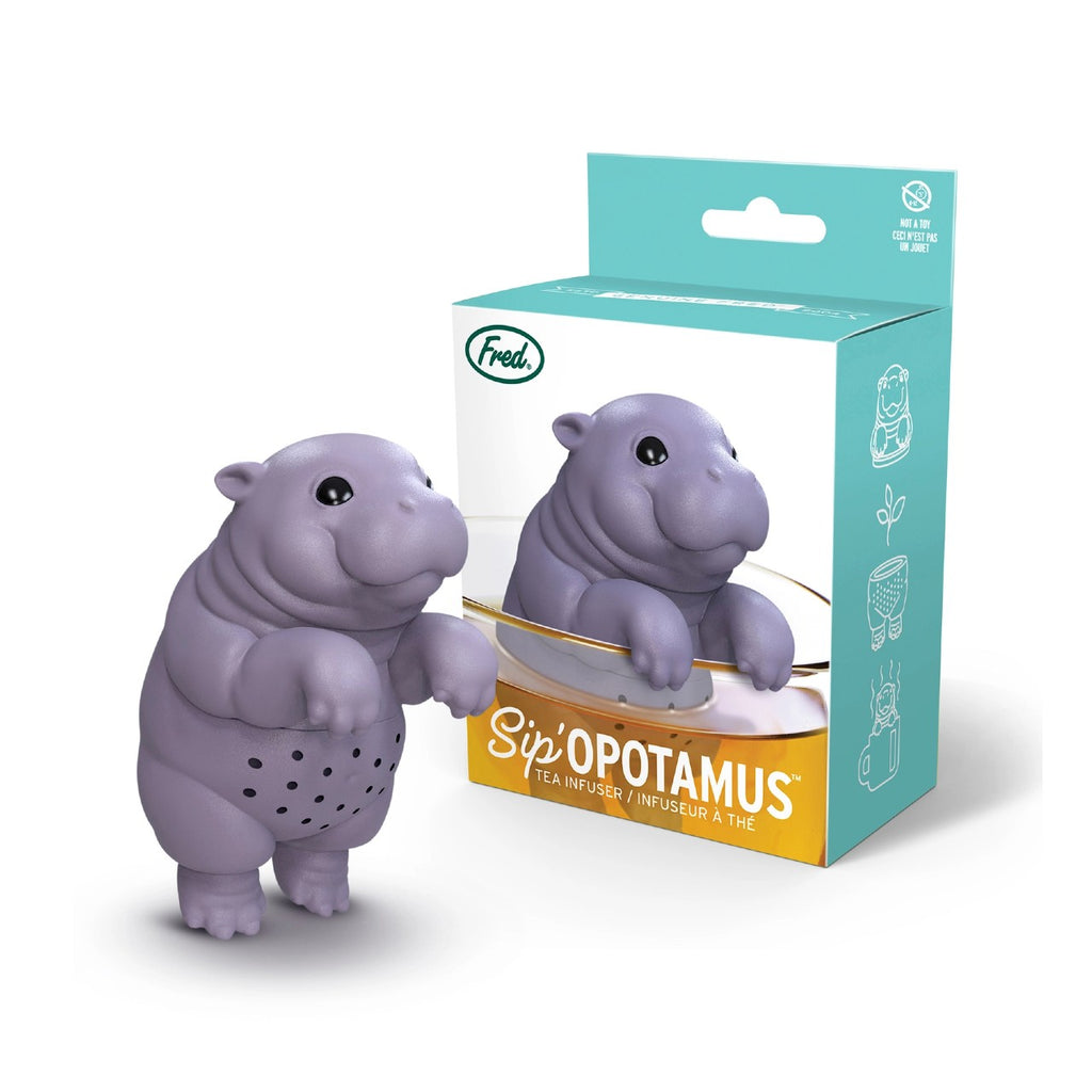 Sip'Opotamus Hipp Tea Infuser Fred & Friends Home - Kitchen & Dining - Tea Strainers & Infusers
