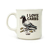 I Love Carbs Pigeon Say Anything Mug Fred & Friends Home - Mugs & Glasses