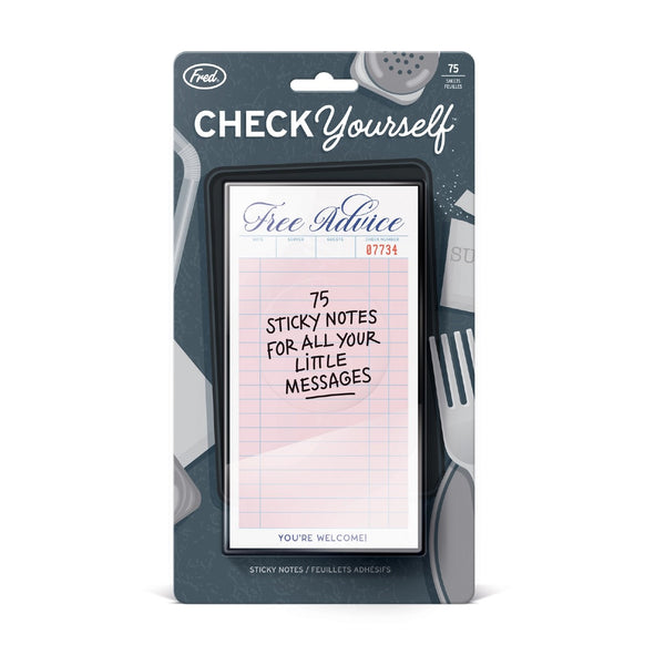 Guest Check Check Yourself Sticky Note Set Fred & Friends Home - Office & School Supplies