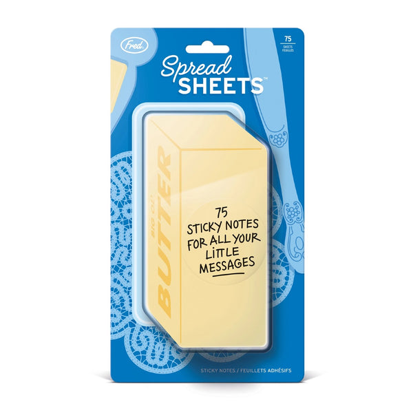 Spread Sheets Butter Sticky Note Set Fred & Friends Home - Office & School Supplies