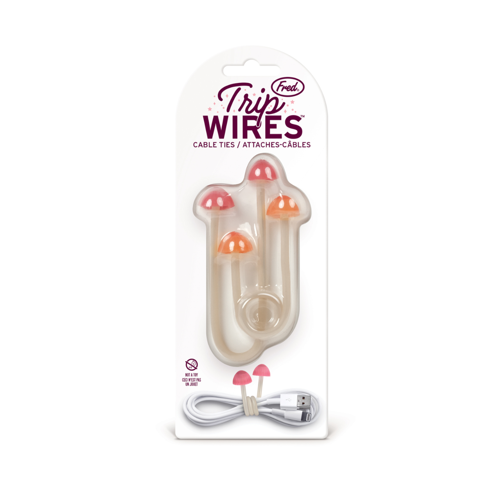 Trip Wires Mushroom Cable Ties Fred & Friends Home - Utility & Tools - Cell Phone Accessories