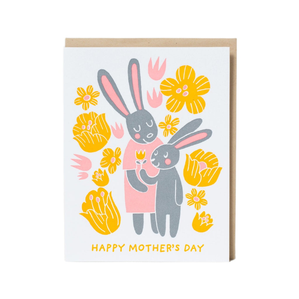 Bunnies Mother's Day Card Fugu Fugu Cards - Holiday - Mother's Day