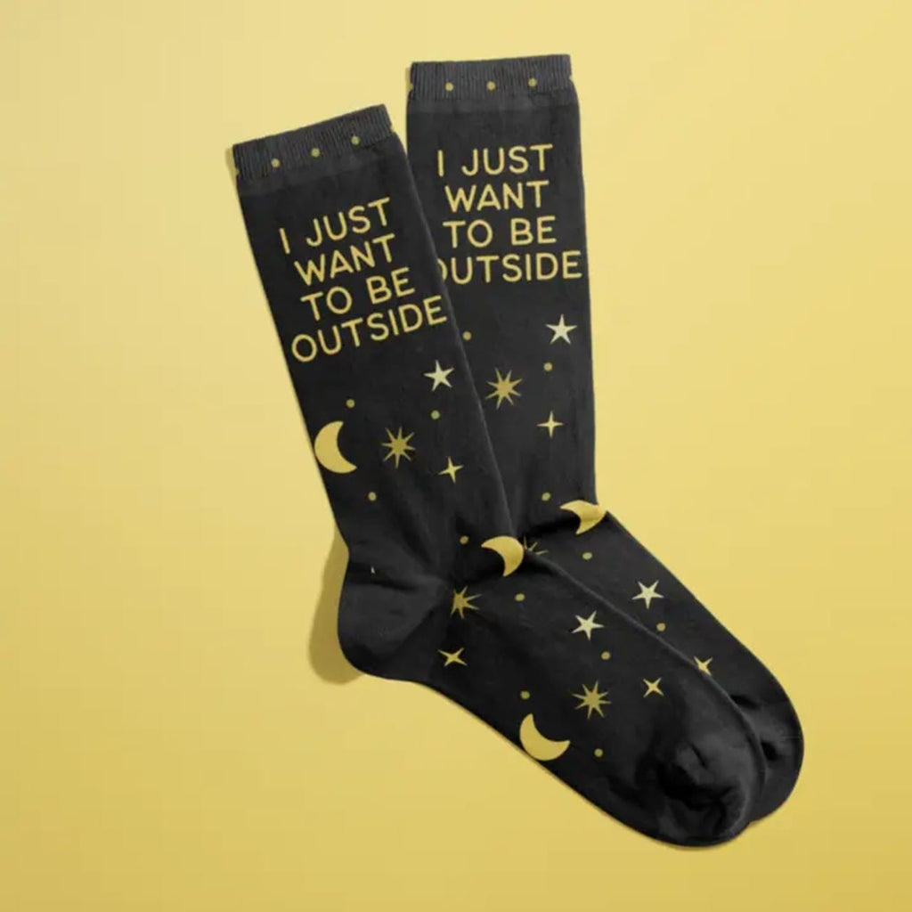 I Just Want To Be Outside Socks Fun Club Apparel & Accessories - Socks - Adult - Unisex