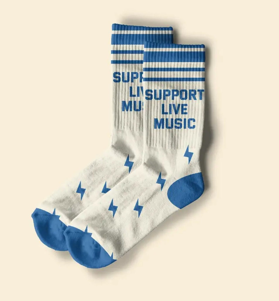 Support Live Music Socks Fun Club Apparel & Accessories - Socks - Adult - Unisex