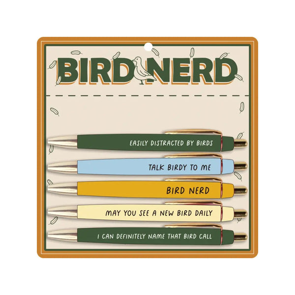 Bird Nerd Pen Set Fun Club Home - Office & School Supplies - Pencils, Pens & Markers