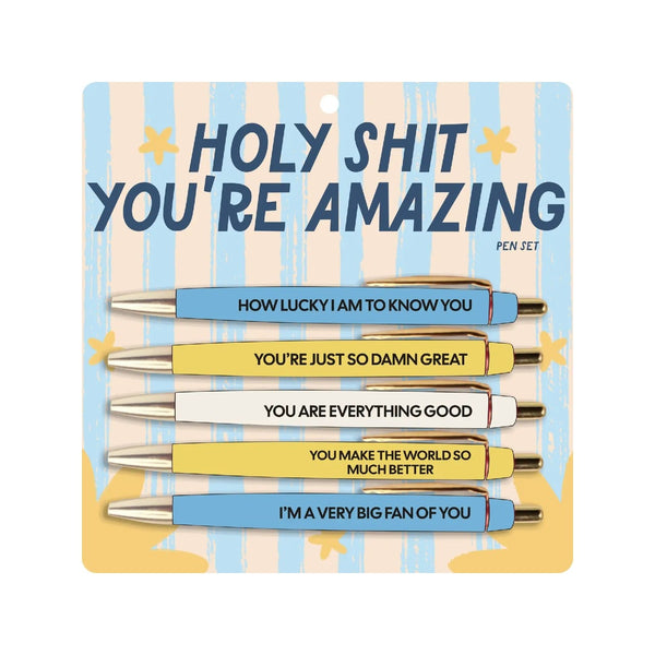 Holy Shit You're Amazing Pen Set Fun Club Home - Office & School Supplies - Pencils, Pens & Markers