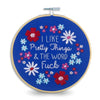 I Like Pretty Things & The Word Fuck Embroidery Kit Funatic Toys & Games - Crafts & Hobbies - Needlecraft Kits