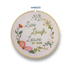 Live Laugh Leave By Nine Embroidery Kit Funatic Toys & Games - Crafts & Hobbies - Needlecraft Kits