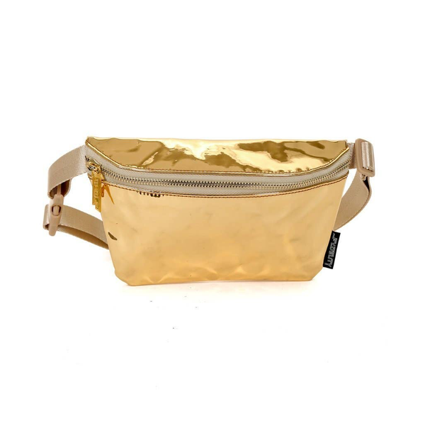 Ultra-Slim Fanny Pack - LUX MIRROR Gold Fydelity Apparel & Accessories - Bags - Handbags & Wallets