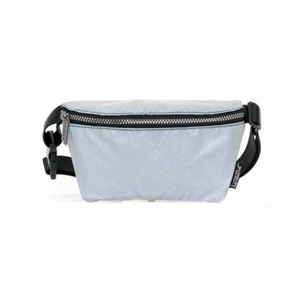 Ultra-Slim Fanny Pack - REFLECTIVE Silver Fydelity Apparel & Accessories - Bags - Handbags & Wallets