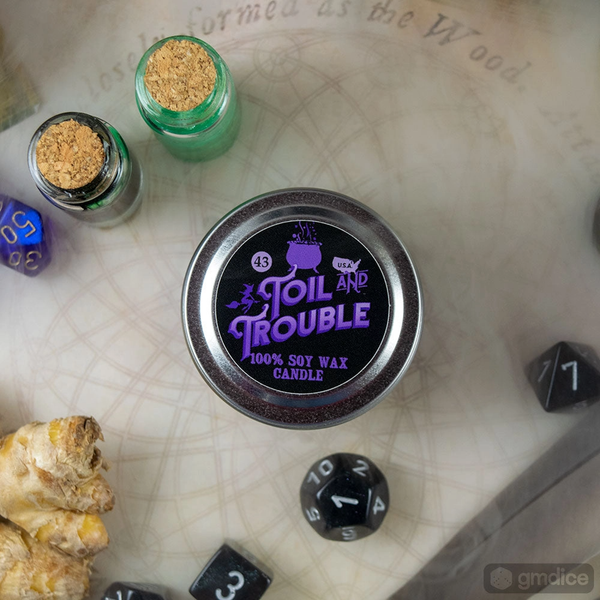 Toil And Trouble Gaming Candle Game Master Dice Home - Candles