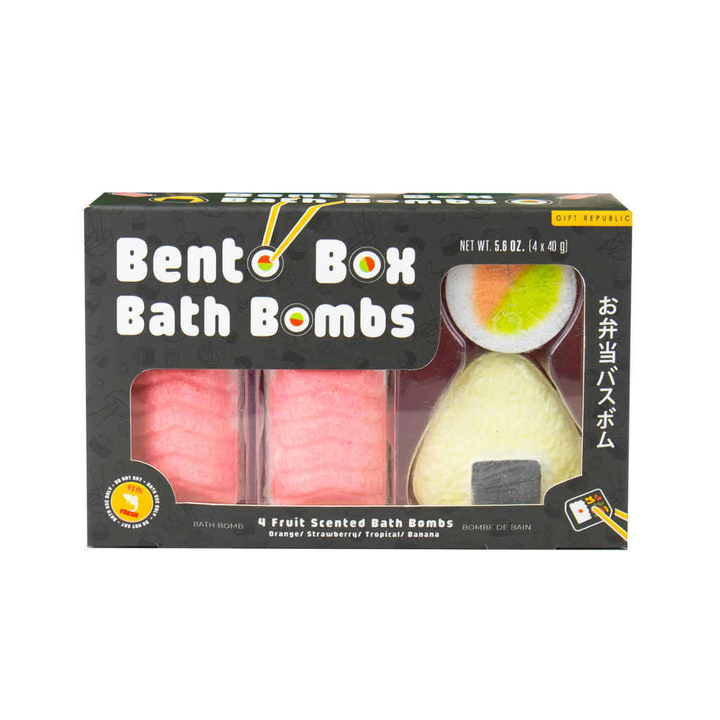 Bento Box Bath Bombs – Fruity Sushi-Inspired Bath Fizzers Gift Republic Home - Bath & Body - Bath Fizzers & Salts