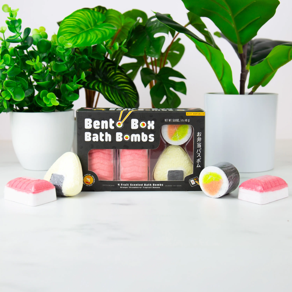Bento Box Bath Bombs – Fruity Sushi-Inspired Bath Fizzers Gift Republic Home - Bath & Body - Bath Fizzers & Salts