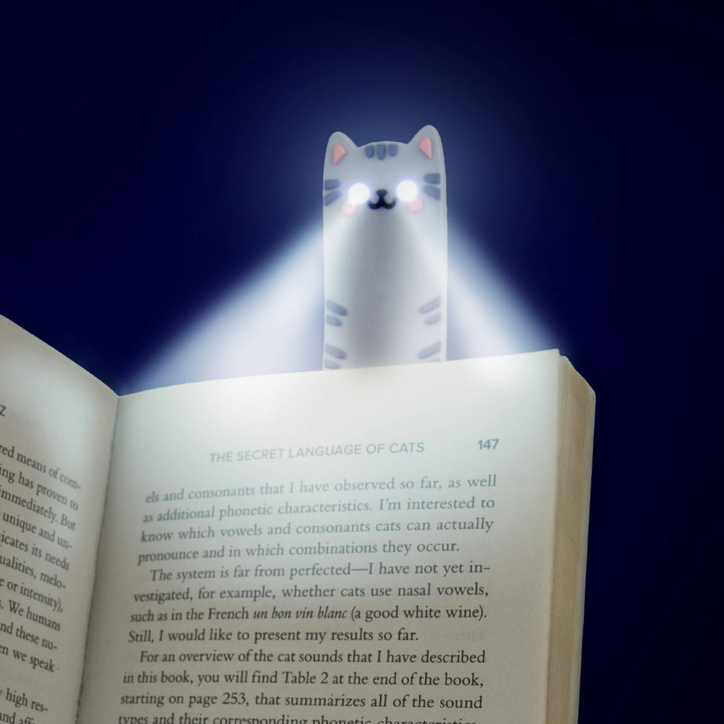 Cat Reading Light And Bookmark Gift Republic Home