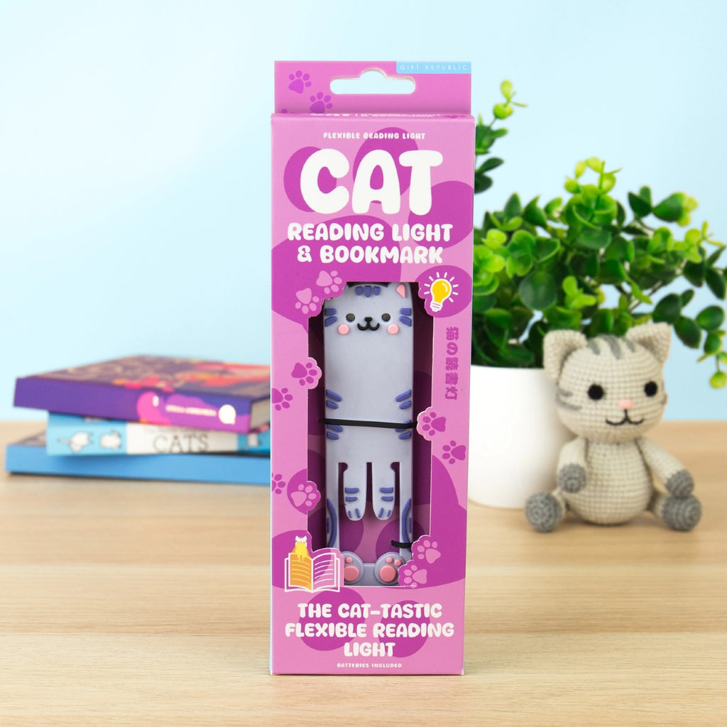 Cat Reading Light And Bookmark Gift Republic Home