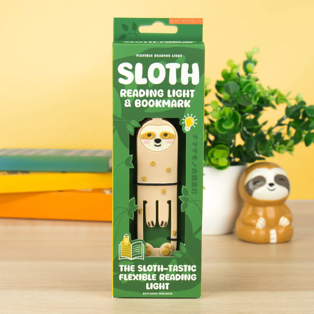 Sloth Reading Light And Bookmark Gift Republic Home