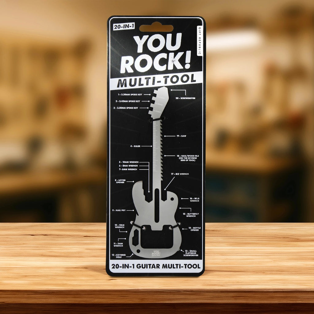 Guitar You Rock Multitool Gift Republic Home - Utility & Tools
