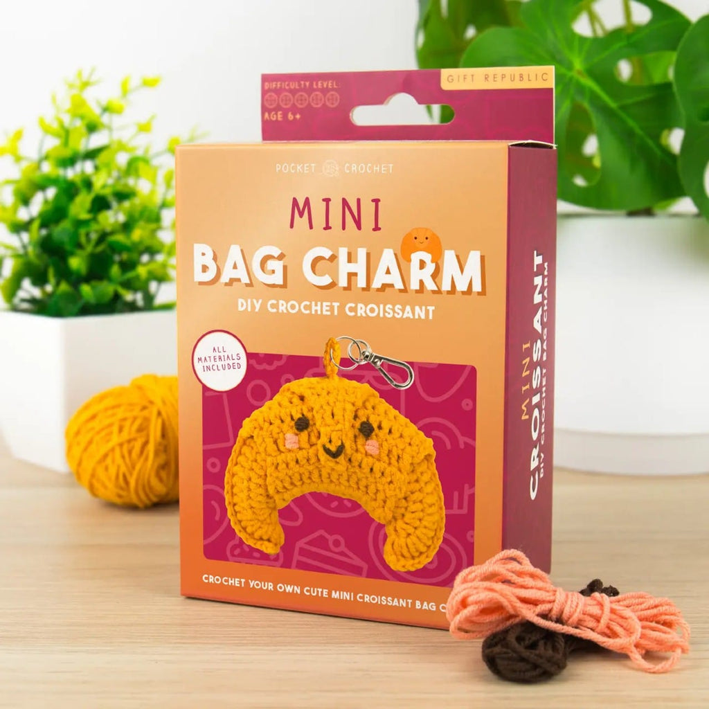 Croissant DIY Crochet Keyring Kit Gift Republic Toys & Games - Crafts & Hobbies