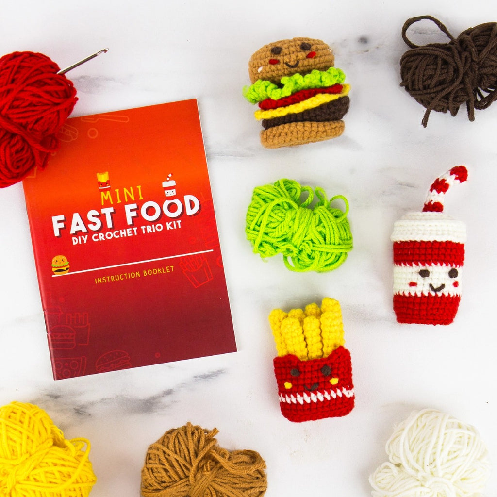 Mini Fast Food Pocket Crochet Craft Kit Gift Republic Toys & Games - Crafts & Hobbies