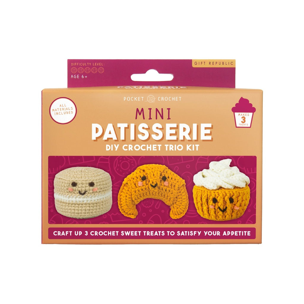 Mini Patisserie Pocket Crochet Craft Kit Gift Republic Toys & Games - Crafts & Hobbies