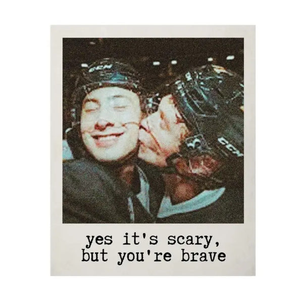 Heated But You're Brave Sticker Golden Gems Impulse - Decorative Stickers