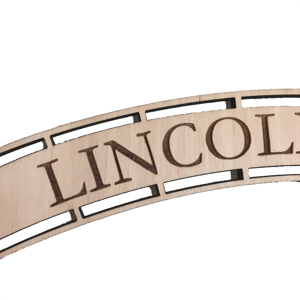 Lincoln Square Arch Floating Sign Grainwell Home - Wall & Mantle - Plaques, Signs & Frames