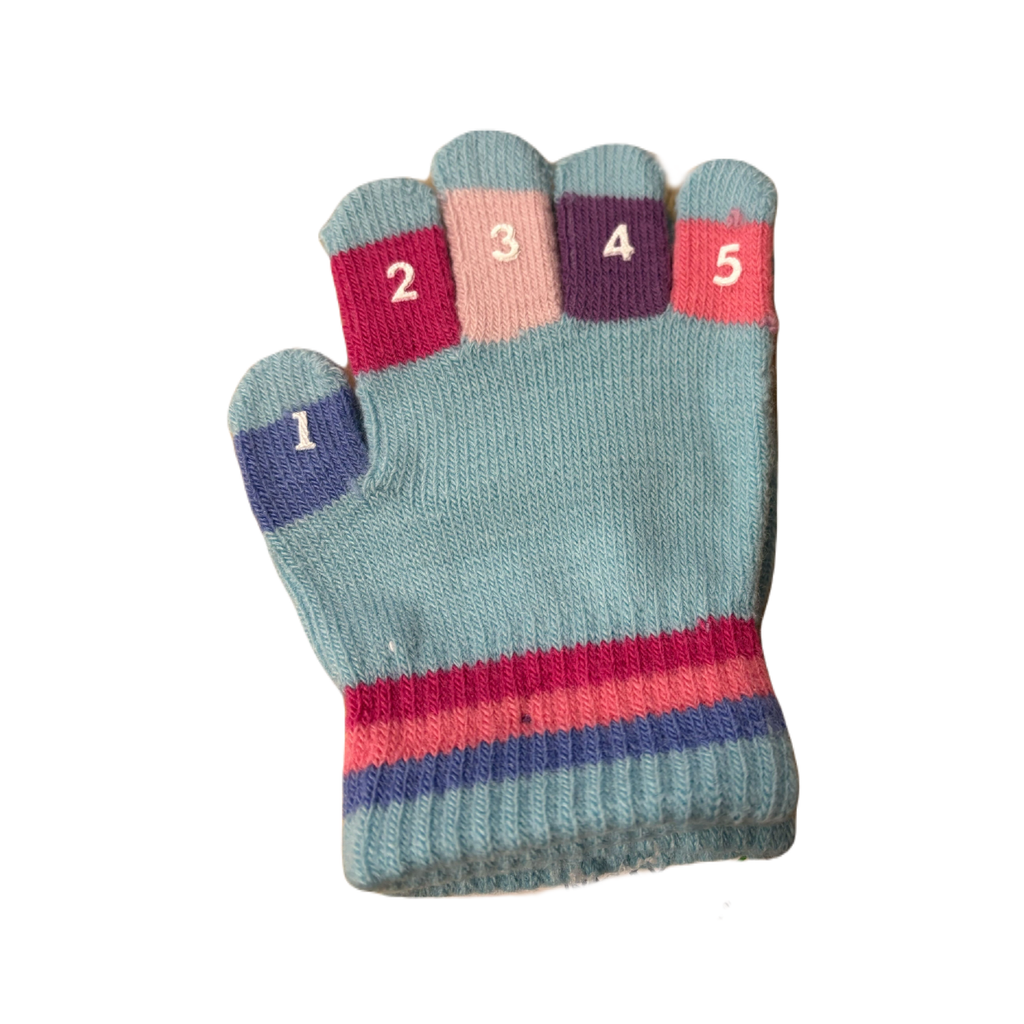 Pale Blue Toddler Knit Magic Stretch Counting Gloves with Numbers Grand Sierra Apparel & Accessories - Winter - Baby & Kids - Baby & Toddler - Gloves & Mittens