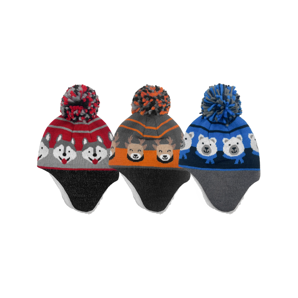 Animal Faces Knit Helmet Hat - Toddler Grand Sierra Apparel & Accessories - Winter - Baby & Toddler - Hats