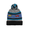 Blue Knit Cuff Hat With Embroidered Trucks - Toddler Grand Sierra Apparel & Accessories - Winter - Kids - Hats