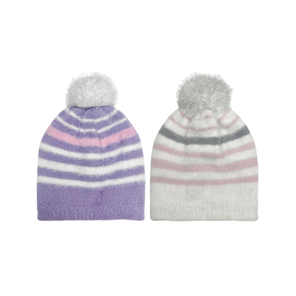 Eyelash Knit Striped Beanie - Kids Grand Sierra Apparel & Accessories - Winter - Kids - Hats