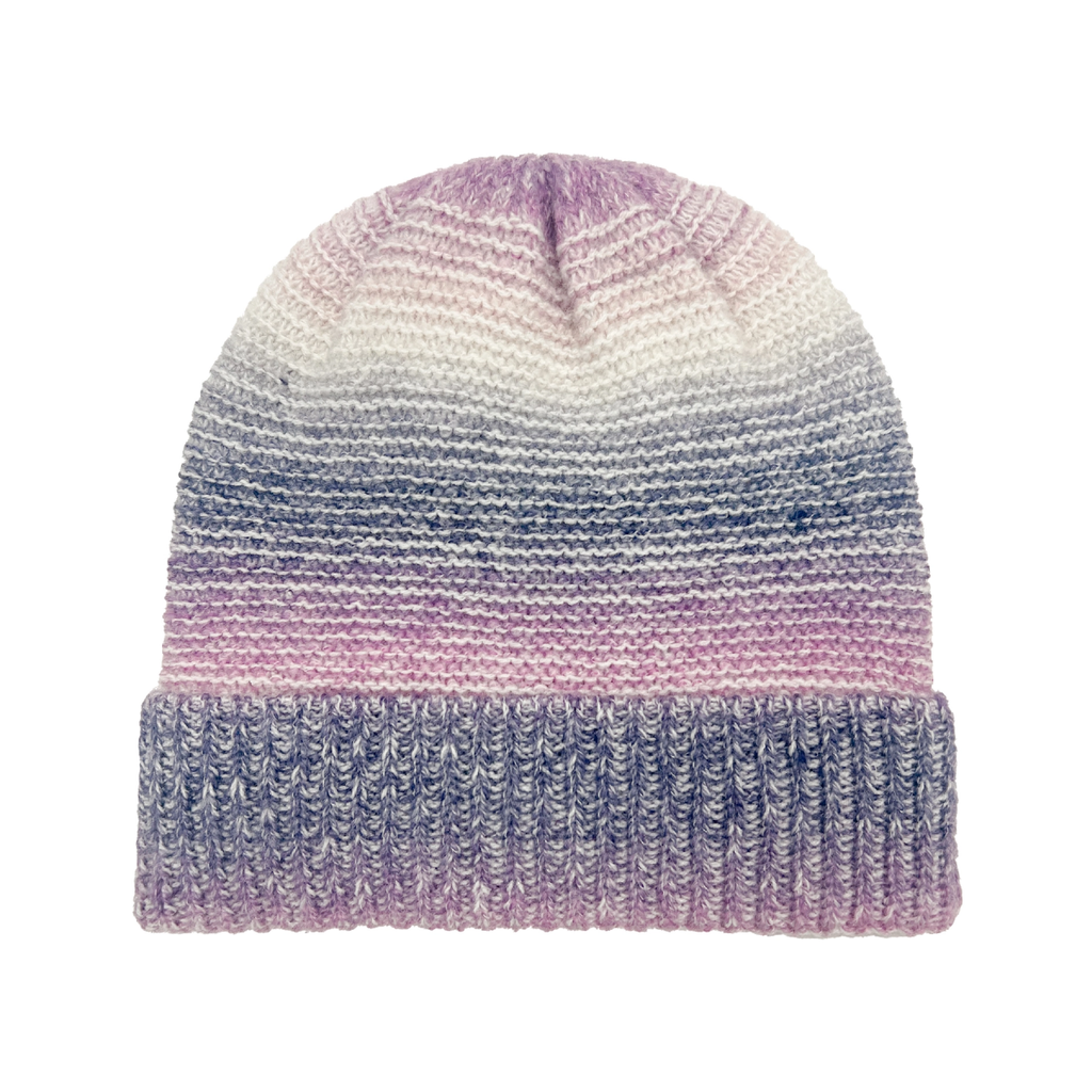 Purple Ombre Spacedye Cuff Hat - Kids Grand Sierra Apparel & Accessories - Winter - Kids - Hats